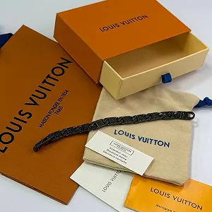 Купити Чоловічий браслет Louis Vuitton, Чорний - Фото 1 Чоловічий браслет Louis Vuitton, Чорний - Фото 1