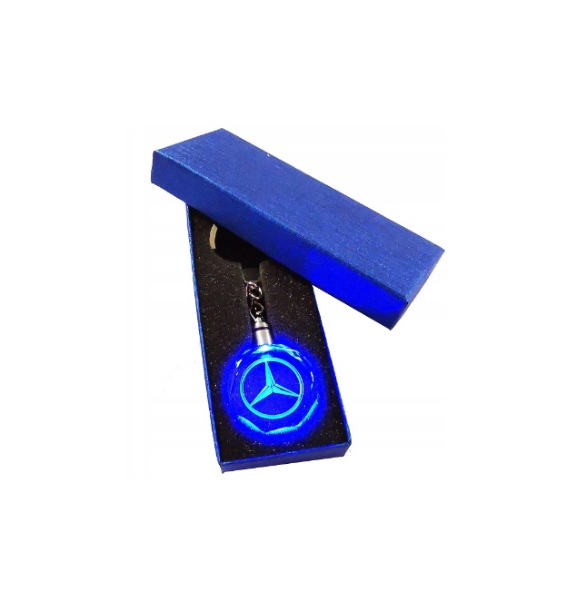 Брелок автомобильный на ключи GF с логотипом Mercedes подсветкой 2323446, фото №1 Брелок автомобильный на ключи GF с логотипом Mercedes подсветкой 2323446, фото №1