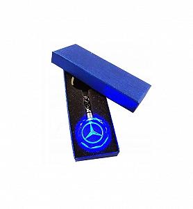 Брелок автомобильный на ключи GF с логотипом Mercedes подсветкой 2323446 - Фото 1