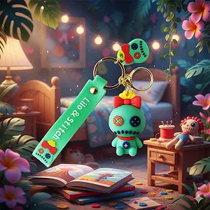 Брелок Ліло та Стіч Чуча Stitch Scrump фігурка іграшка для ключів, рюкзака, сумки 7 см - Фото 1