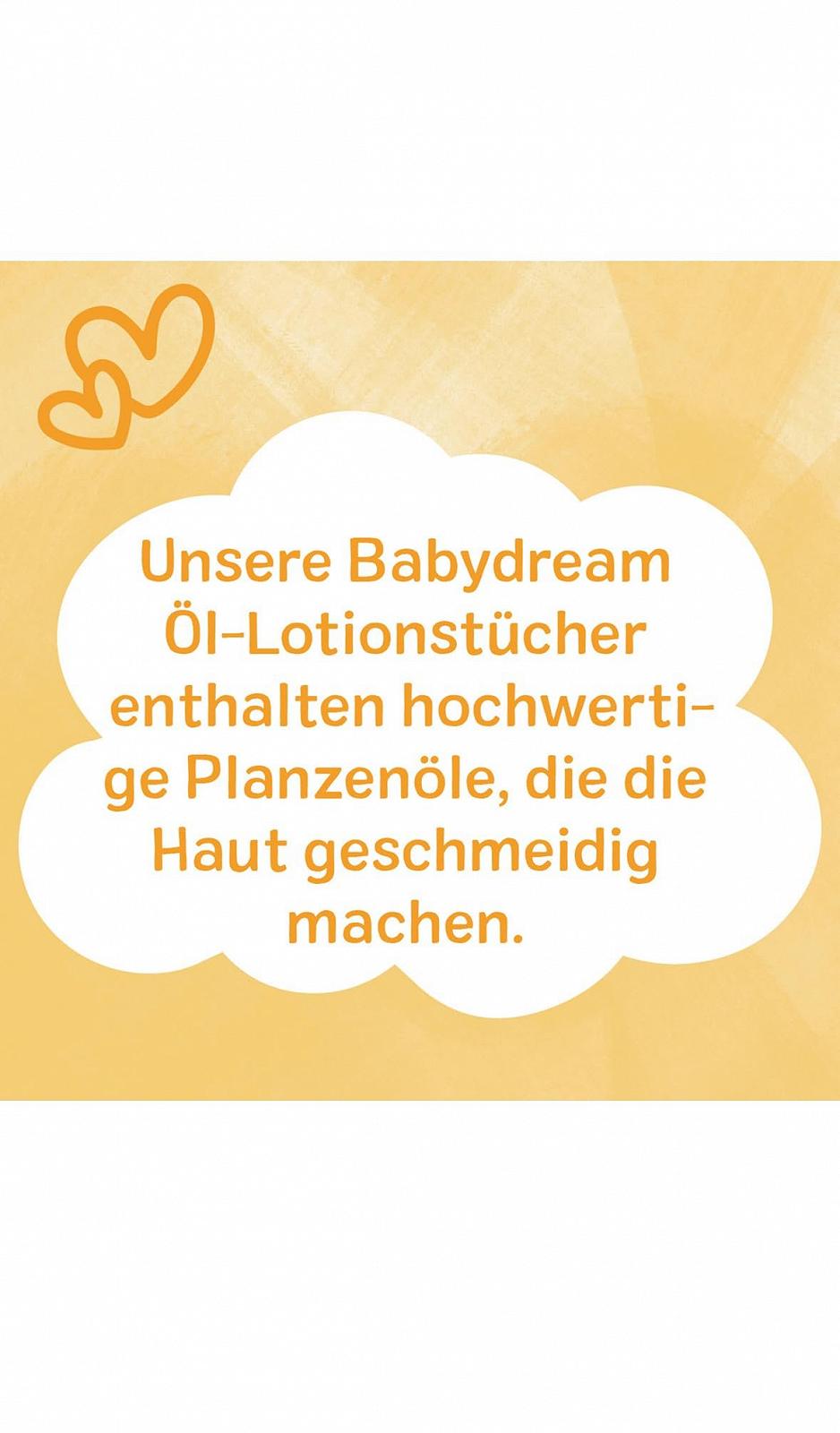 Салфетки Babydream С масляным лосьоном 3 x 80 шт, С высококачественными растительными маслами, фото №3