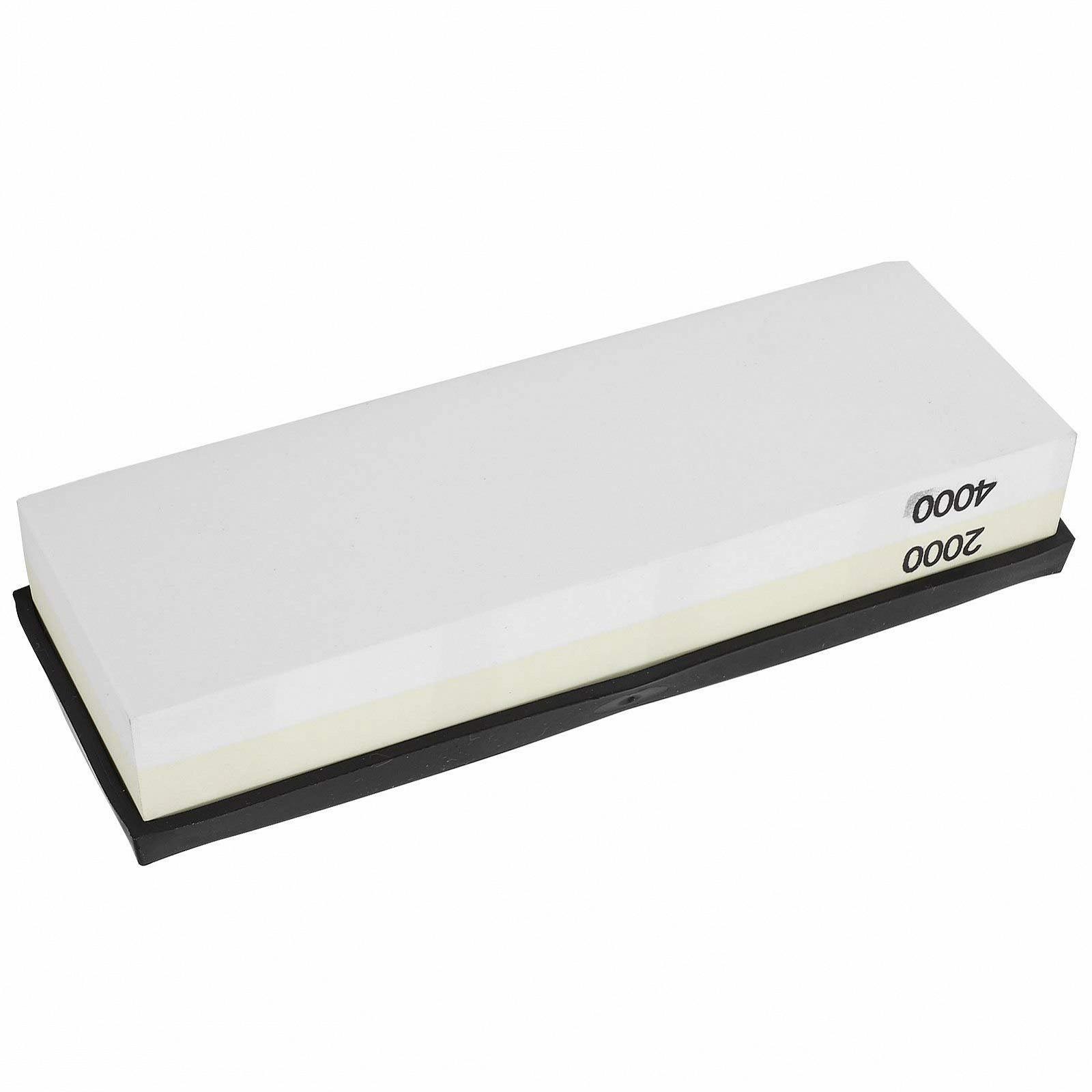 Точильний камінь для ножів двосторонній 2000+4000 Grit білий корунд, фото №5