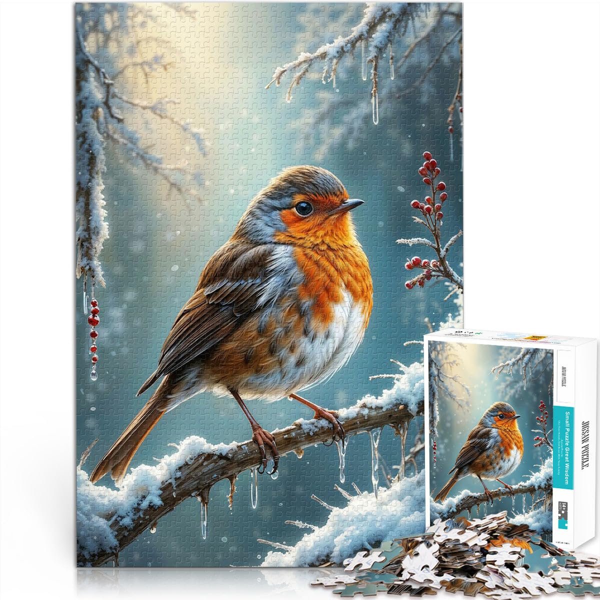 Пазл Robin Winter Вільшанка взимку 1000 елементів 26 x 38 см, фото №1