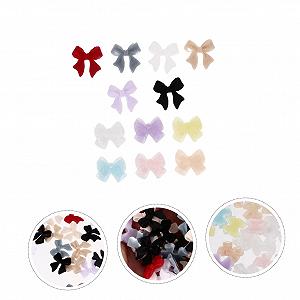 Украшение для ногтей FRCOLOR Бантики для маникюра Полярное сияние, смола, 2 шт synthetic.ua - Фото 1