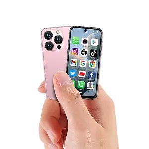Смартфон YOHOPE Mini 3.88 дюйма HD Dual SIM Face ID Pink-3G - Фото 1