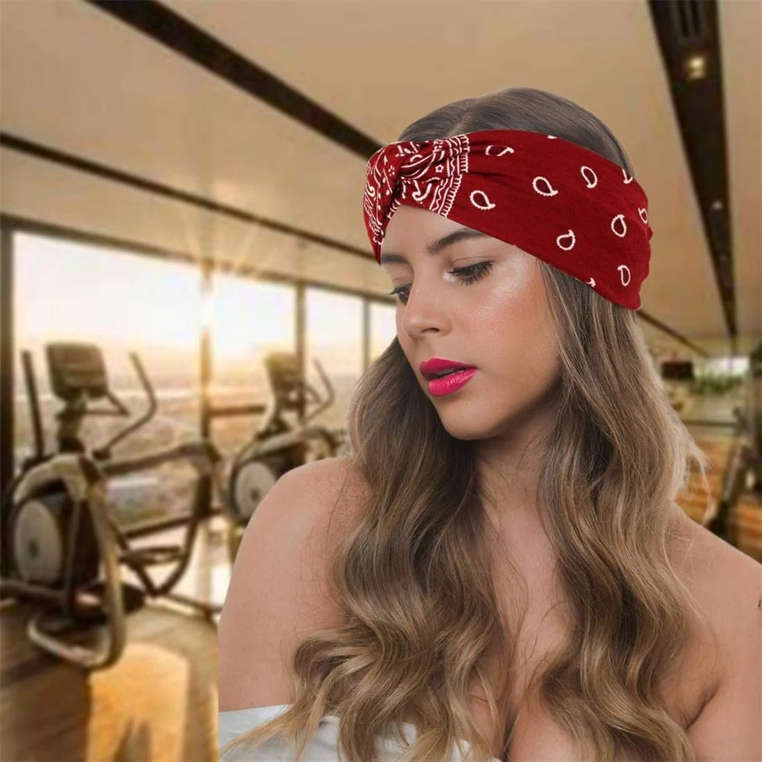 Пов'язка Еластична Широка М'яка 4 шт. Літня Богемна, фото №4