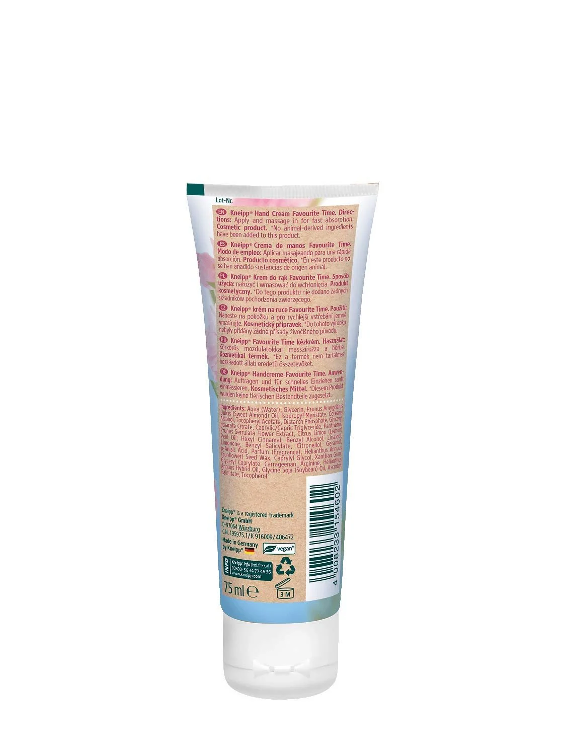 Крем Kneipp Favourite Time 75 мл, фото №2 Крем Kneipp Favourite Time 75 мл, фото №2