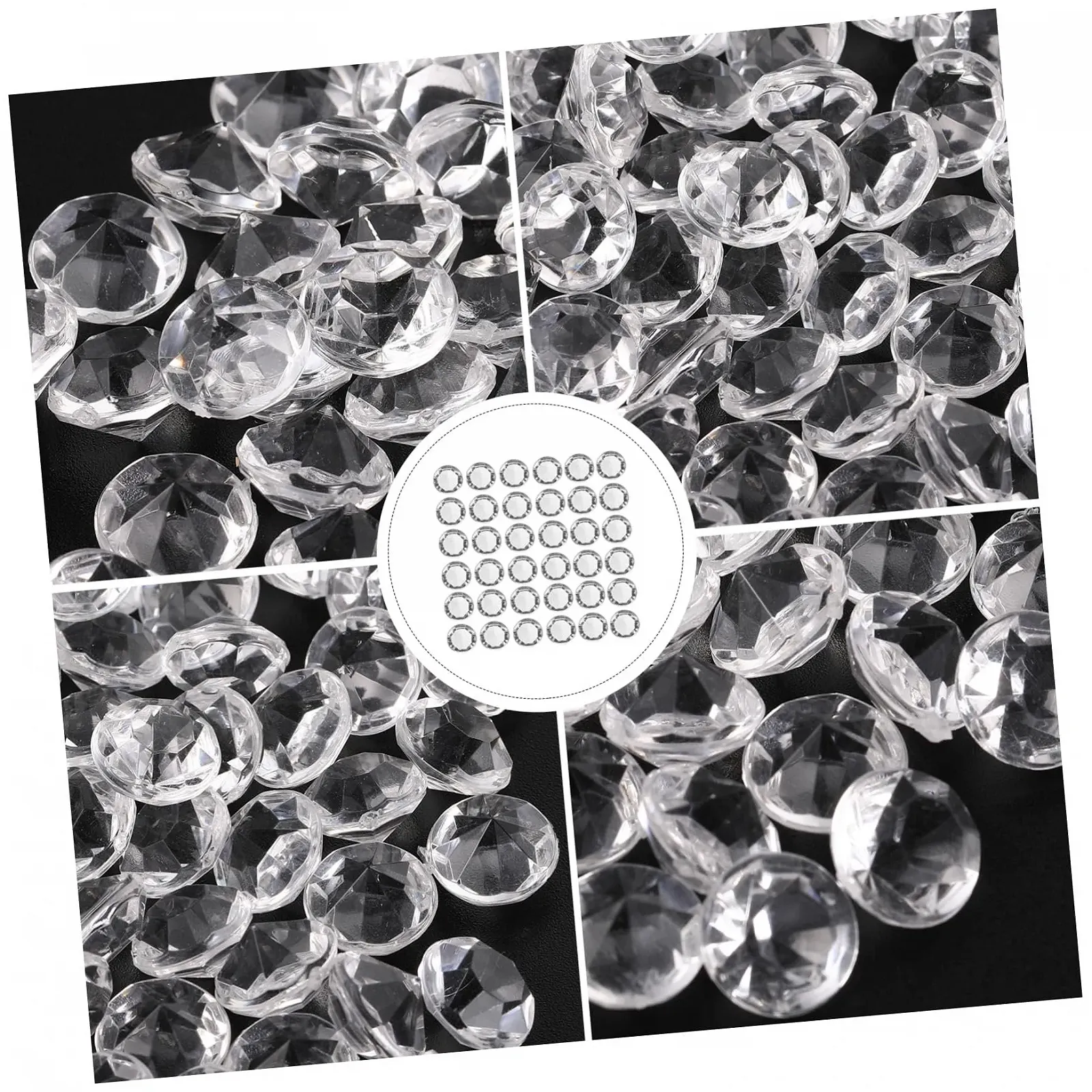 Стразы Акриловые VILLCASE, 500 шт., Iridescent Decorations, Diamond Pattern Dots, фото №9