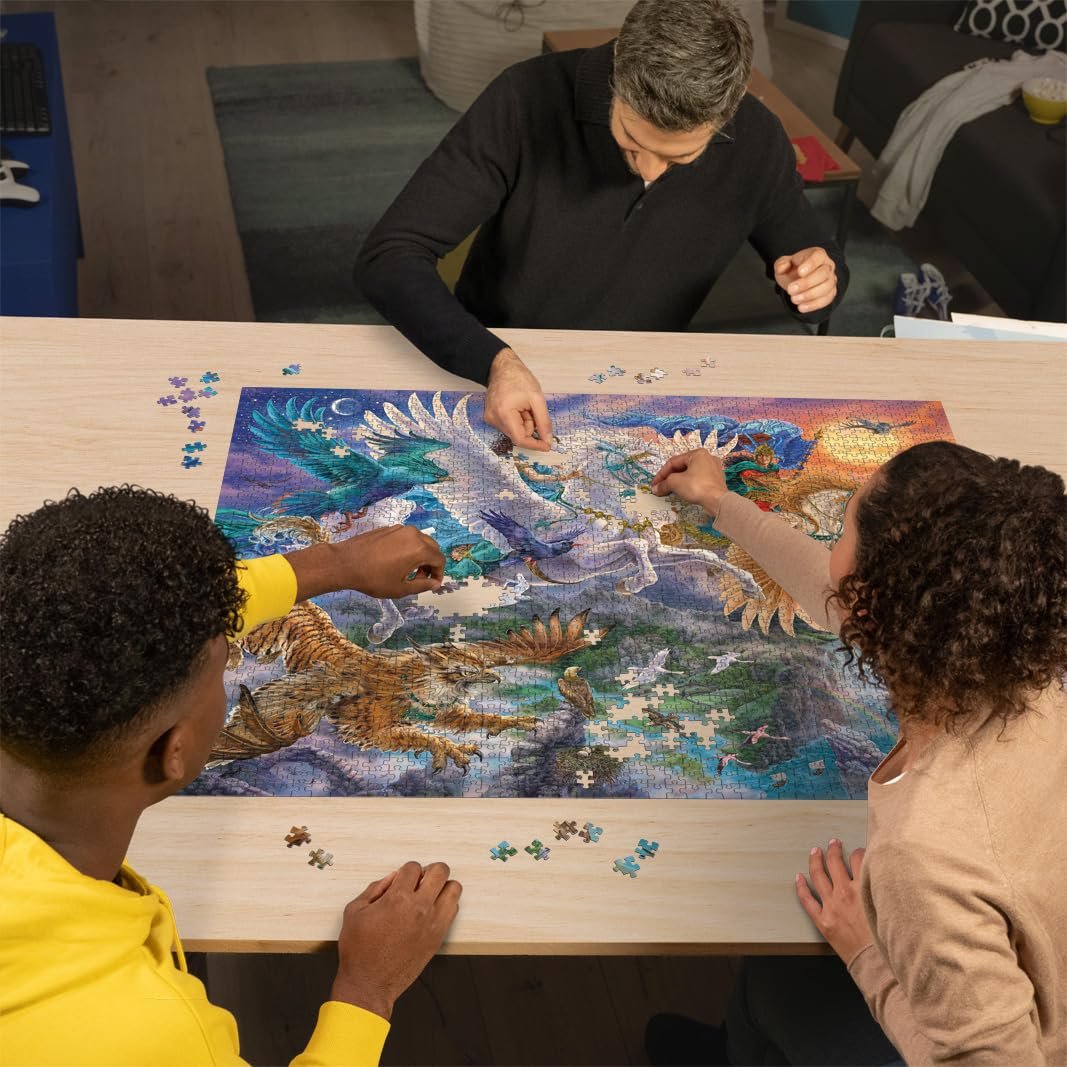 Пазл Ravensburger On the Pegasus through the Skies 2000 деталей, фото №4 Пазл Ravensburger On the Pegasus through the Skies 2000 деталей, фото №4