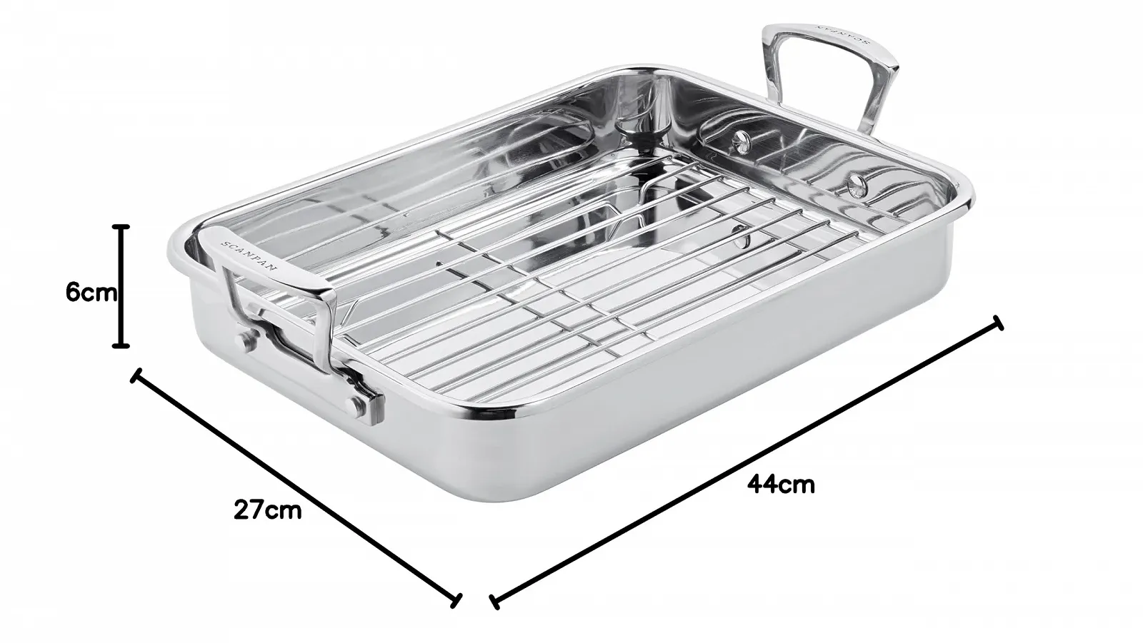 Форма для запікання Scanpan Impact 43 x 28 см 4.5 л з решіткою Нержавіюча сталь, фото №10 Форма для запікання Scanpan Impact 43 x 28 см 4.5 л з решіткою Нержавіюча сталь, фото №10