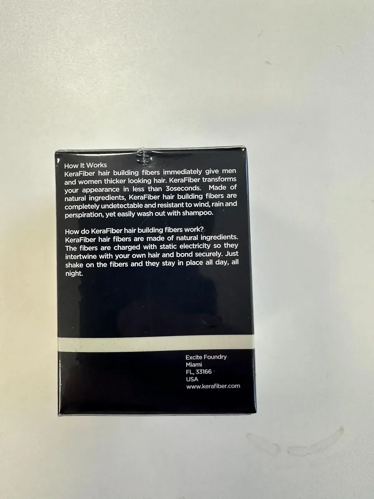 Волокна для волосся KeraFiber Натуральний кератин для чоловіків і жінок Повне покриття за 30 секунд 5 г Чорний, фото №8