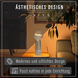 Основание для лампы Fitz Elements Lighting E27 16 см с регулировкой яркости Retro Silver synthetic.ua - Фото 1