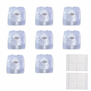 Комплект из 8 охлаждающих подкладок для CalDigit TS4 TS5 Plus TS3 Plus Thunderbolt Dock, устойчивые к царапинам приподнятые подкладки, нескользящие самоклеящиеся поддерживающие подставки, аксессуары для рассеивания тепла - Фото 1