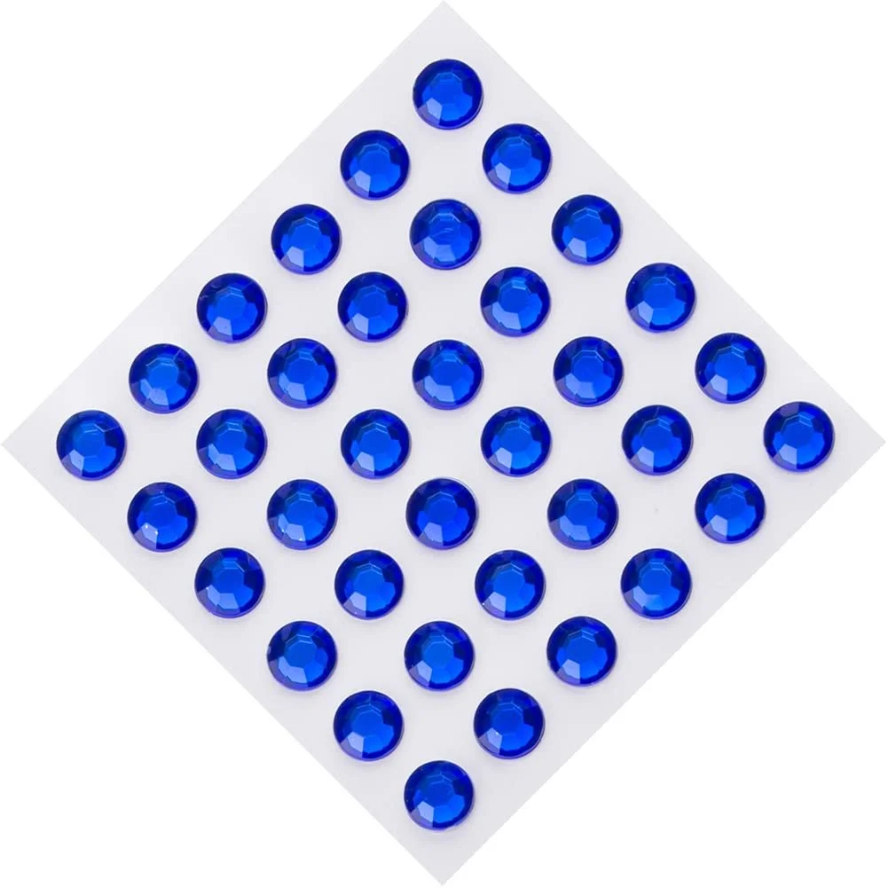 Набір Стрази Блискучі Різнокольорові Самоклеючі 8 мм, 288 шт, фото №4