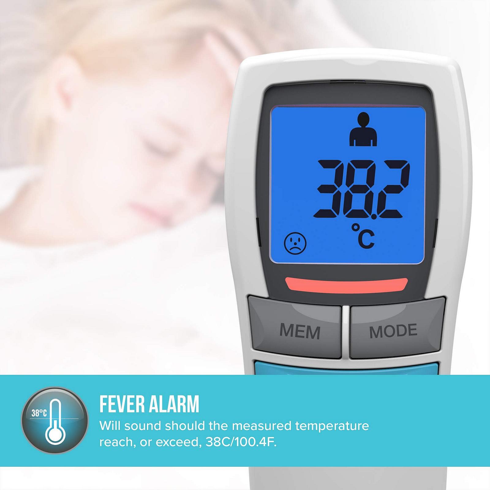 Термометр HoMedics No Touch Infrared Thermometer бесконтактный портативный с LCD дисплеем, фото №5