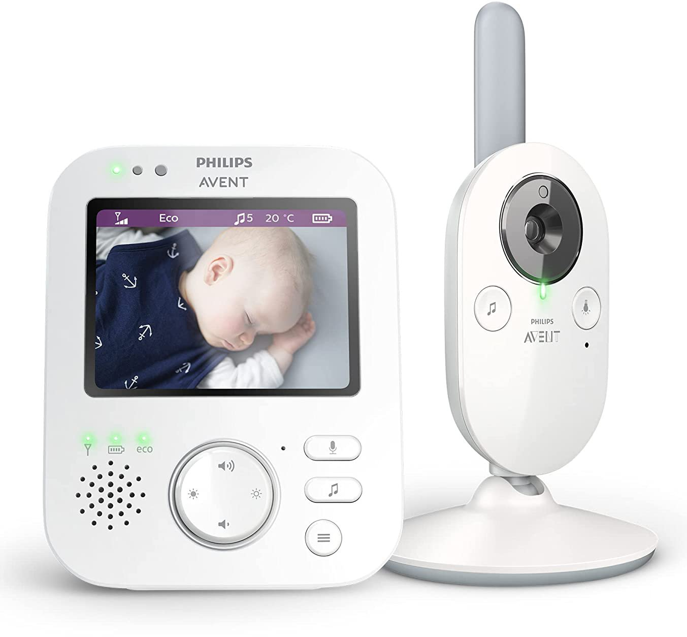 Цифровая видеоняня Philips Avent SCD891/26 Premium / 3.5" LCD / 4x Zoom / Датчик температуры / до 12 часов, фото №1 Цифровая видеоняня Philips Avent SCD891/26 Premium / 3.5" LCD / 4x Zoom / Датчик температуры / до 12 часов, фото №1