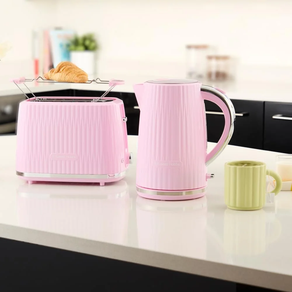 Тостер Russell Hobbs Eden 27372-56 на 2 скибочки (6 рівнів підсмажування, функція підйому, розморожування, підігріву та зупинки, висувний піддон для крихт, насадка для булочок, малиновий), фото №8