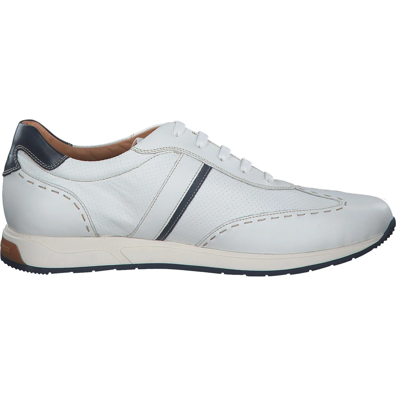 Кросівки Galizio Torresi 418030 V.19867 зі гладкої шкіри білого кольору, фото №3