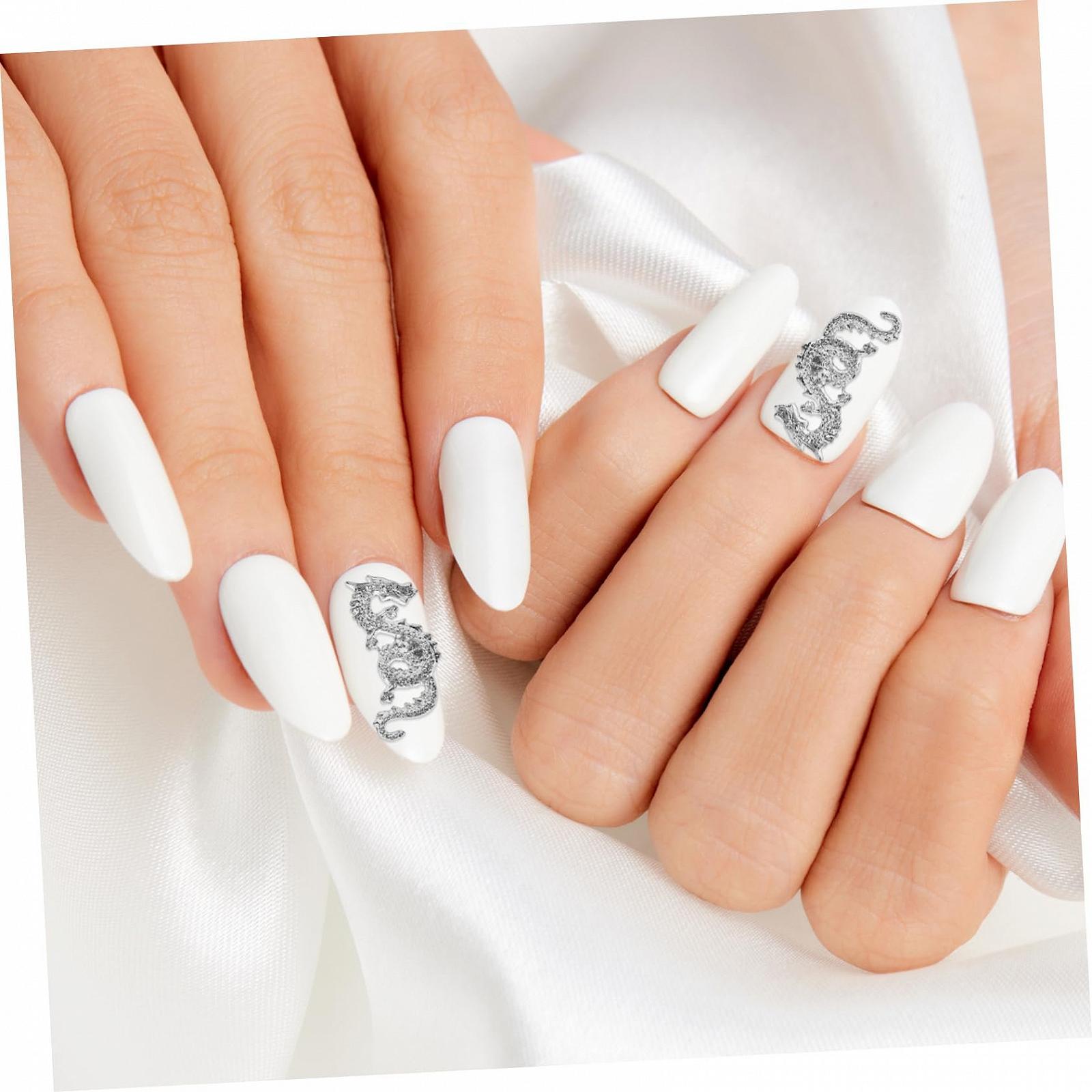 Підвіска для нігтів Healeved Dragon, сріблястий сплав,, фото №6