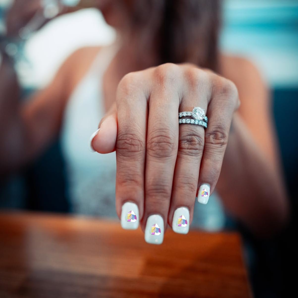 Стрази для нігтів Прикраса для нігтів Серце 100шт, фото №9