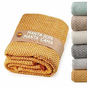 Покривало для ліжка або дивана, Високоякісна і затишна бавовна - Фото 1