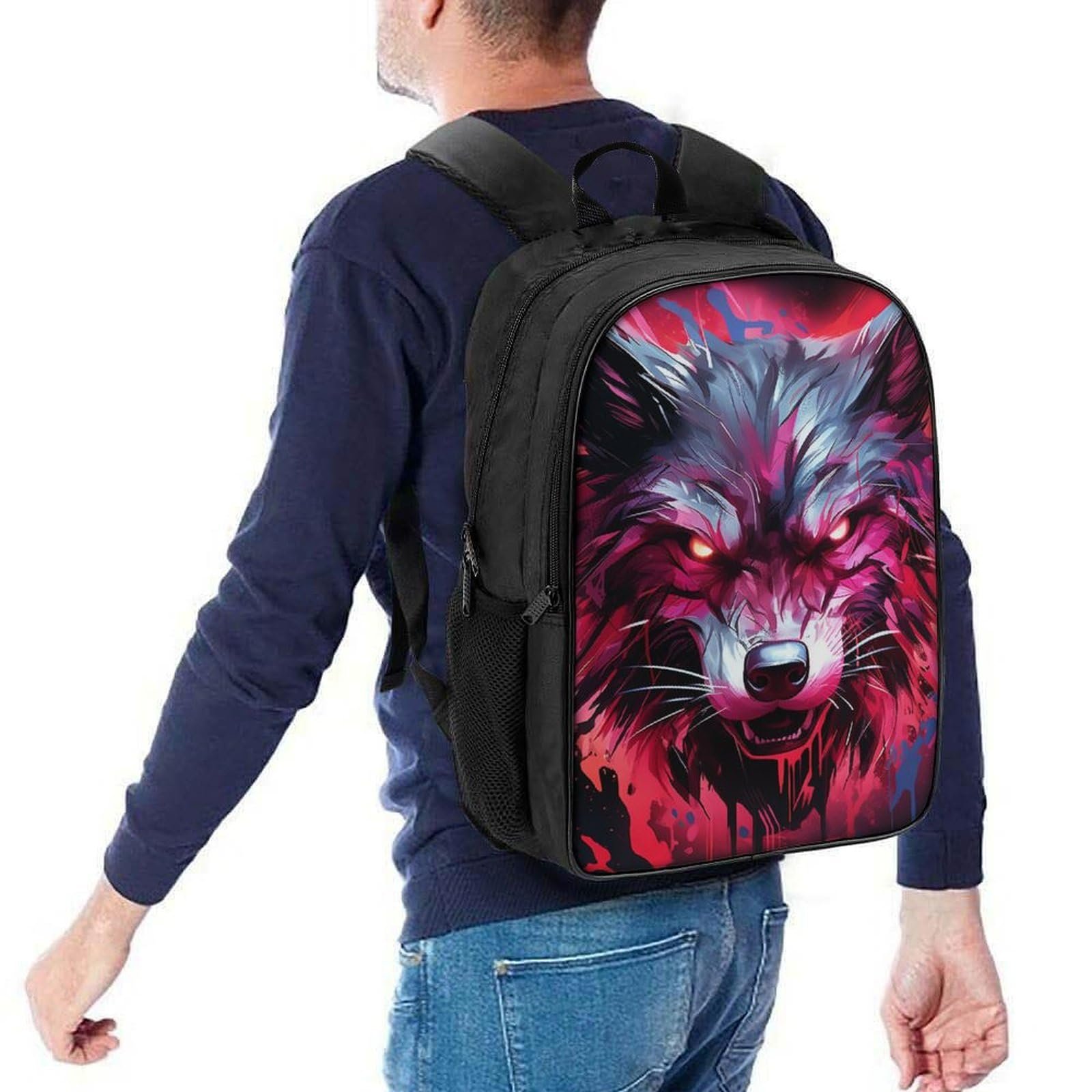 Ранець Wolf DPEOANEBN для дівчинки підлітка, шкільний, початкова школа, дитячий, повсякденний, 40x28x16 см, фото №5