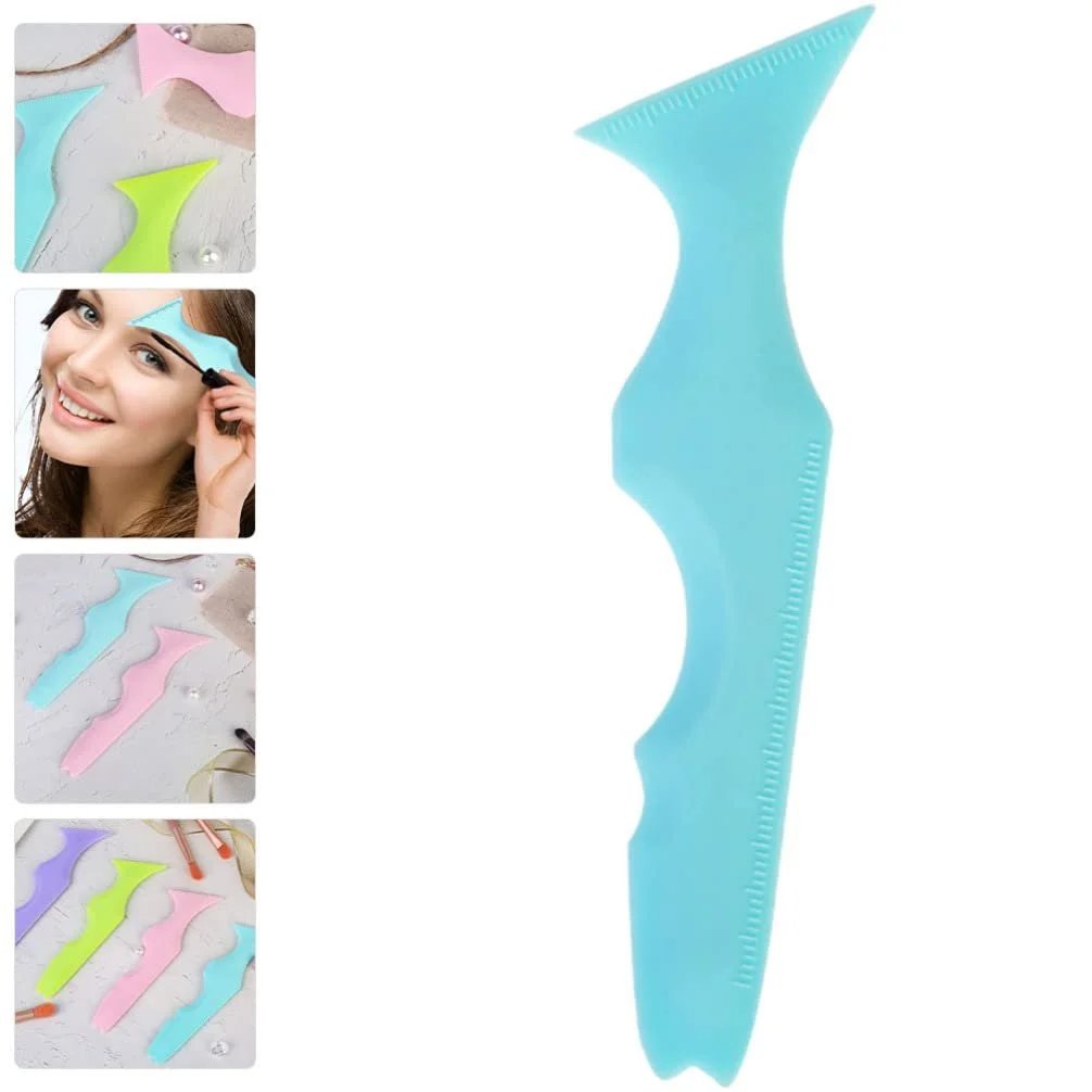 Трафареты для подводки глаз Многоразовые Силиконовые для бровей, губ, линии челюсти Синий, фото №4 Трафареты для подводки глаз Многоразовые Силиконовые для бровей, губ, линии челюсти Синий, фото №4