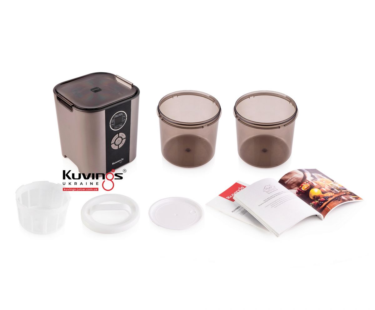 Ферментатор йогуртниця Kuvings KGC-712 Сіра, фото №5