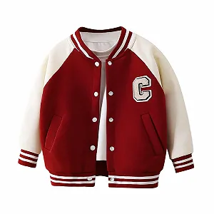 Куртка бейсбольная Generisch 2026 для мальчиков, утепленная, верхняя одежда, повседневная, молодежная, для детей, мальчиков - Фото 1