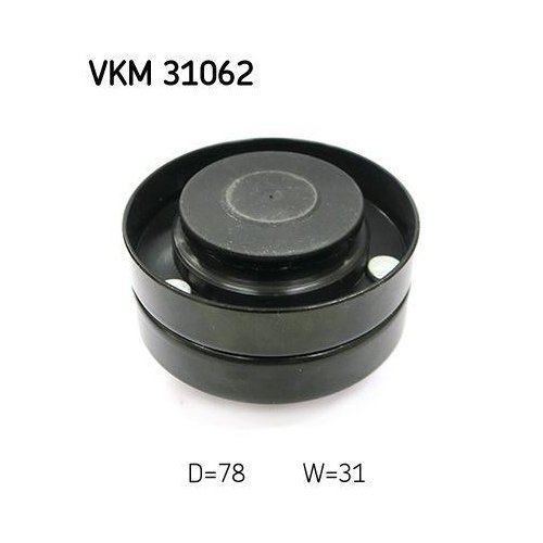 Обвідний/напрямний ролик поліклинового паса SKF VKM 31062 для AUDI VW, правий, фото №2 Обвідний/напрямний ролик поліклинового паса SKF VKM 31062 для AUDI VW, правий, фото №2
