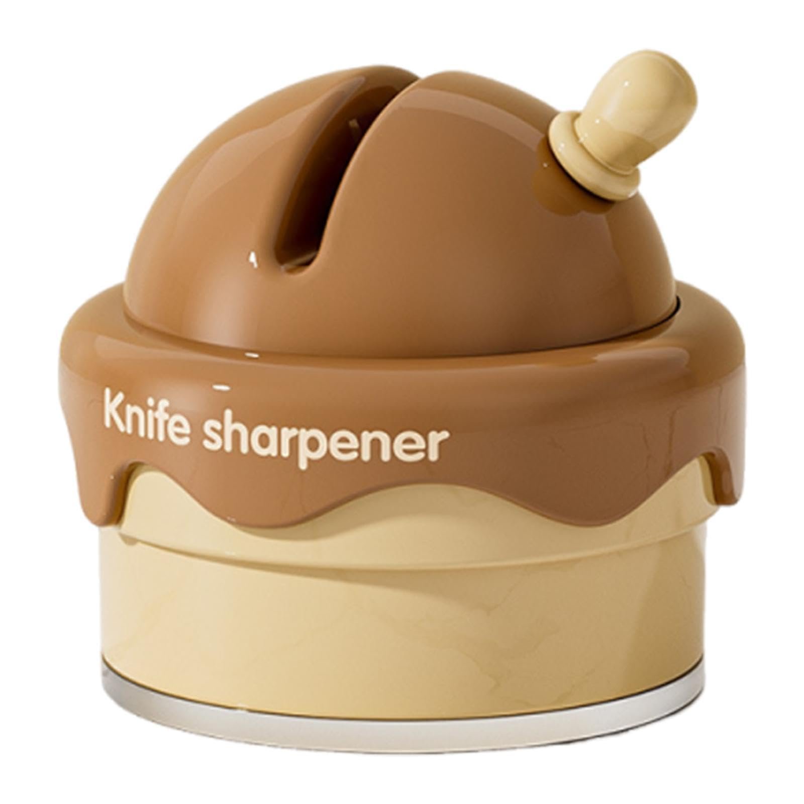 Точилка для ножей с керамическим лезвием Компактная Коричневая, фото №1