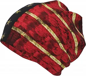 Шапка LOUJIN US Flag Slouchy для хлопчиків та дівчаток-підлітків В'язана Тепла One Size - Фото 1