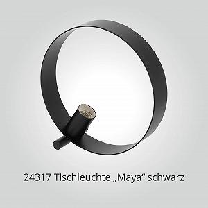 Настільна лампа LED Universum Maya кільцеподібна E27 чорна synthetic.ua - Фото 1