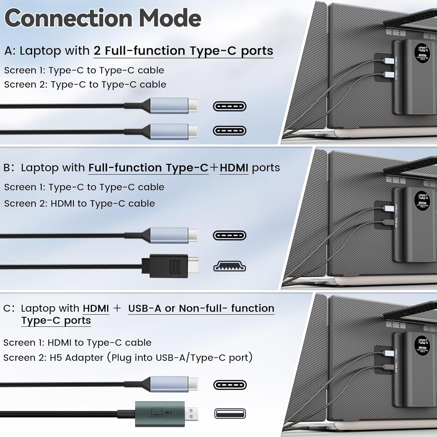 Монітор портативний 15.6" Teamgee S5 Full HD IPS 60 Гц, фото №3