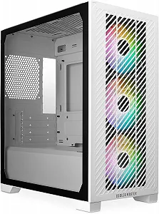 Корпус Cooler Master Elite 301 ARGB White  / Micro-ATX / Mini-ITX / 3x120mm ARGB / Glass / USB Type-C - Фото 1