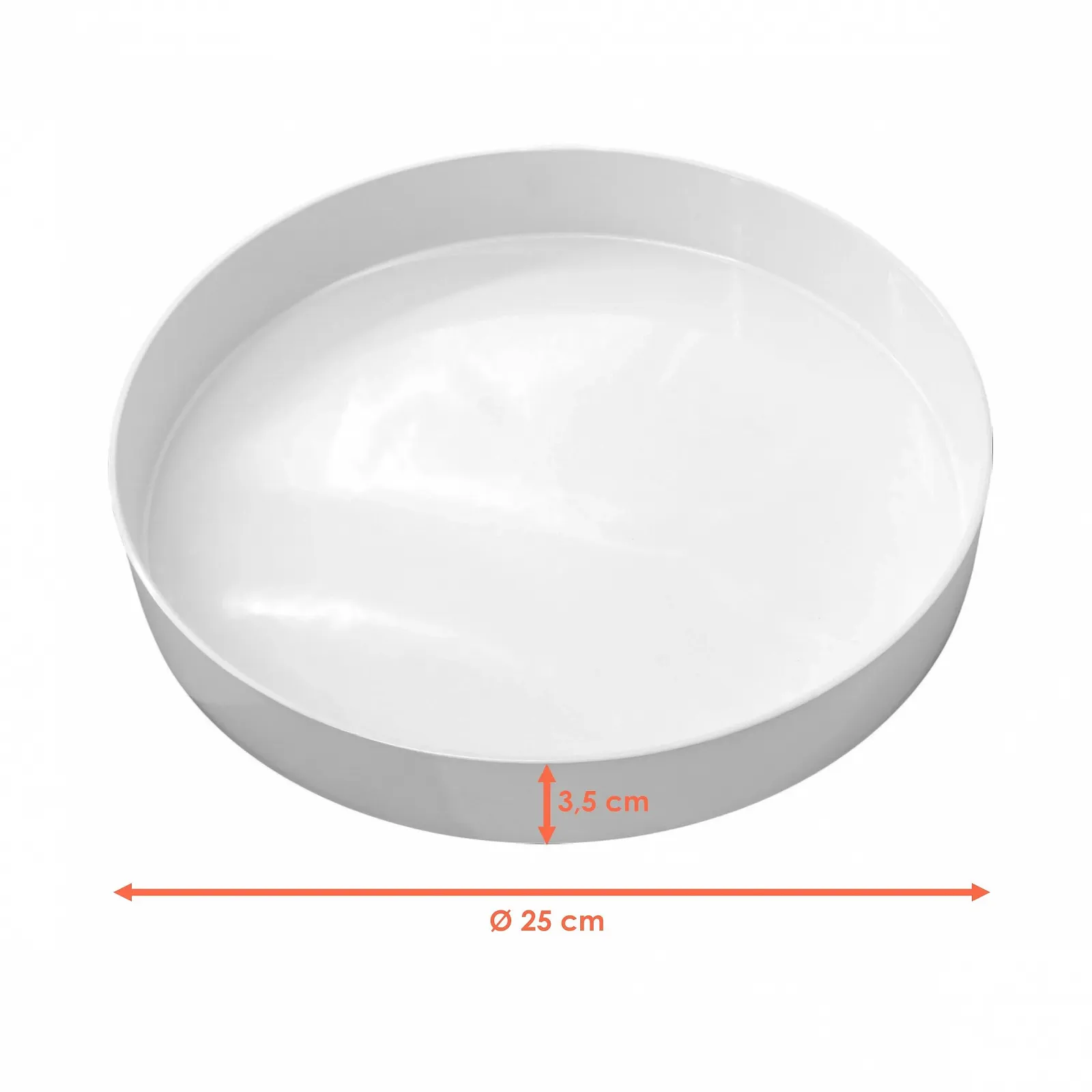 Піднос для свічок Круглий Білий Глянцевий, фото №2 Піднос для свічок Круглий Білий Глянцевий, фото №2