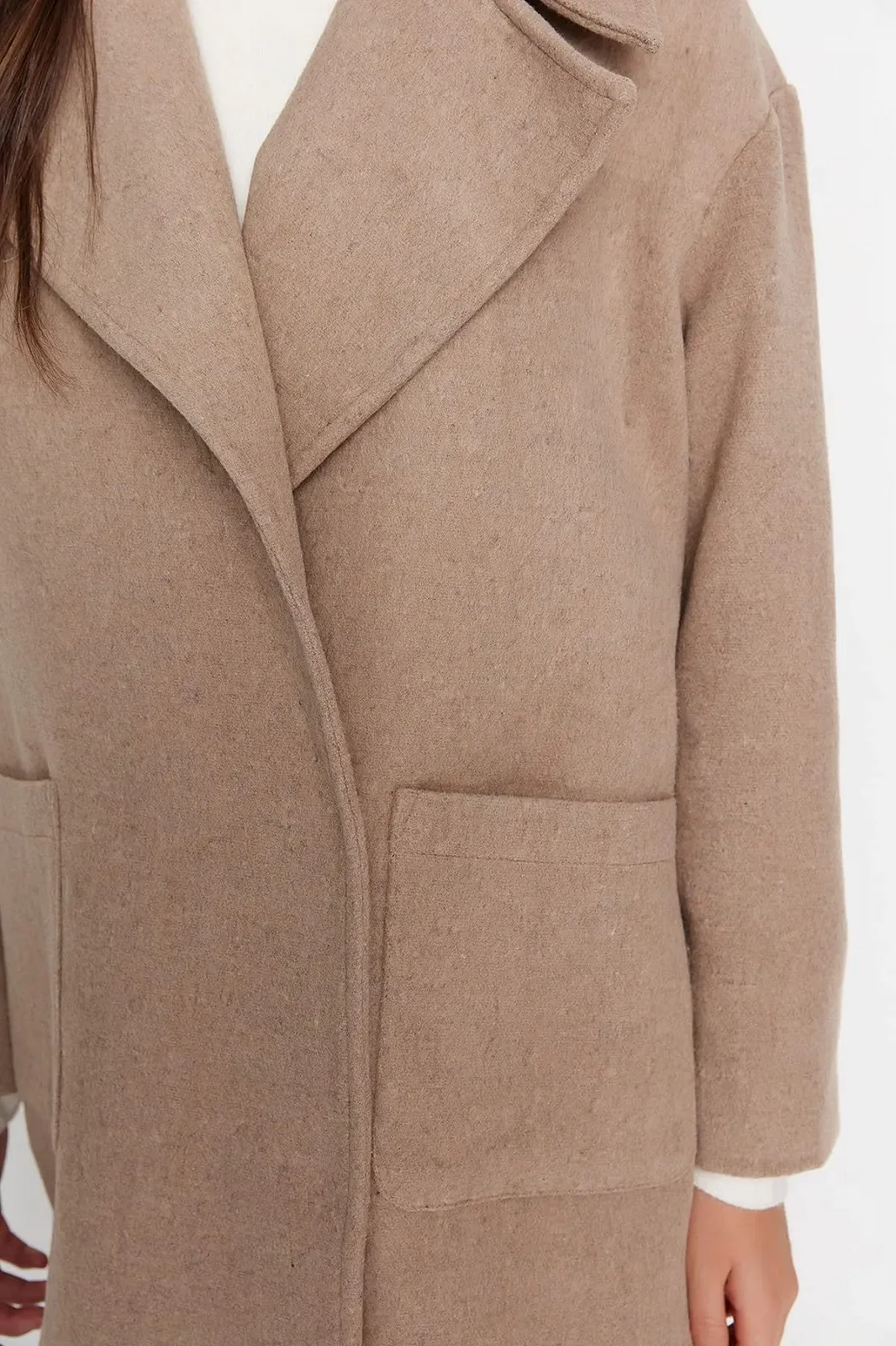 Парка TRENDYOL Звичайна Однотонна Тканина, фото №3 Парка TRENDYOL Звичайна Однотонна Тканина, фото №3