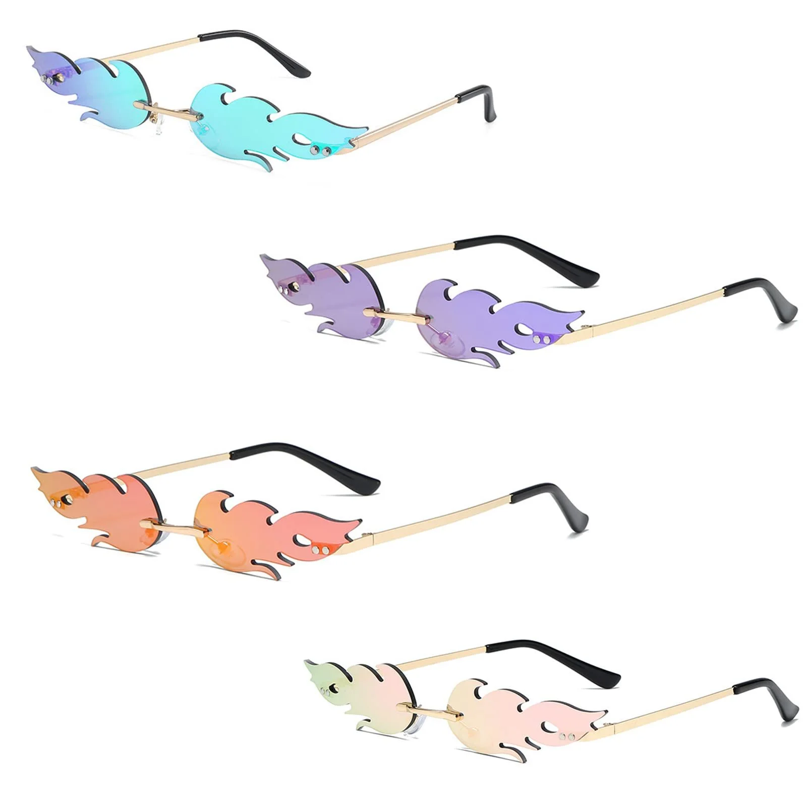 Сонцезахисні окуляри Flame Fashion Полум'я M, червоні, 4 шт., фото №1 Сонцезахисні окуляри Flame Fashion Полум'я M, червоні, 4 шт., фото №1