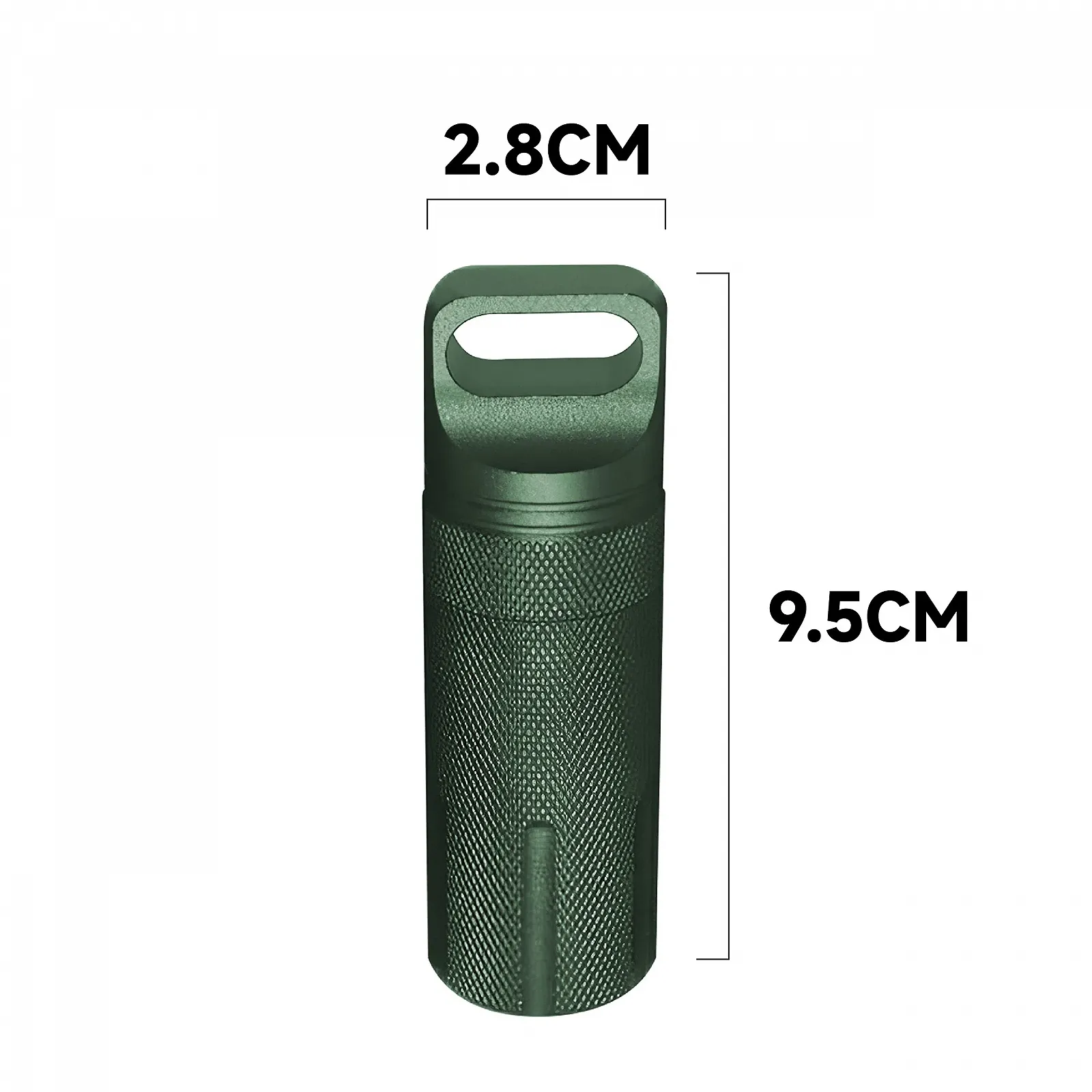 Капсула для виживання Alephnull Водонепроникна, герметична, армійського рівня. 30 x 100 мм Чорна, фото №2