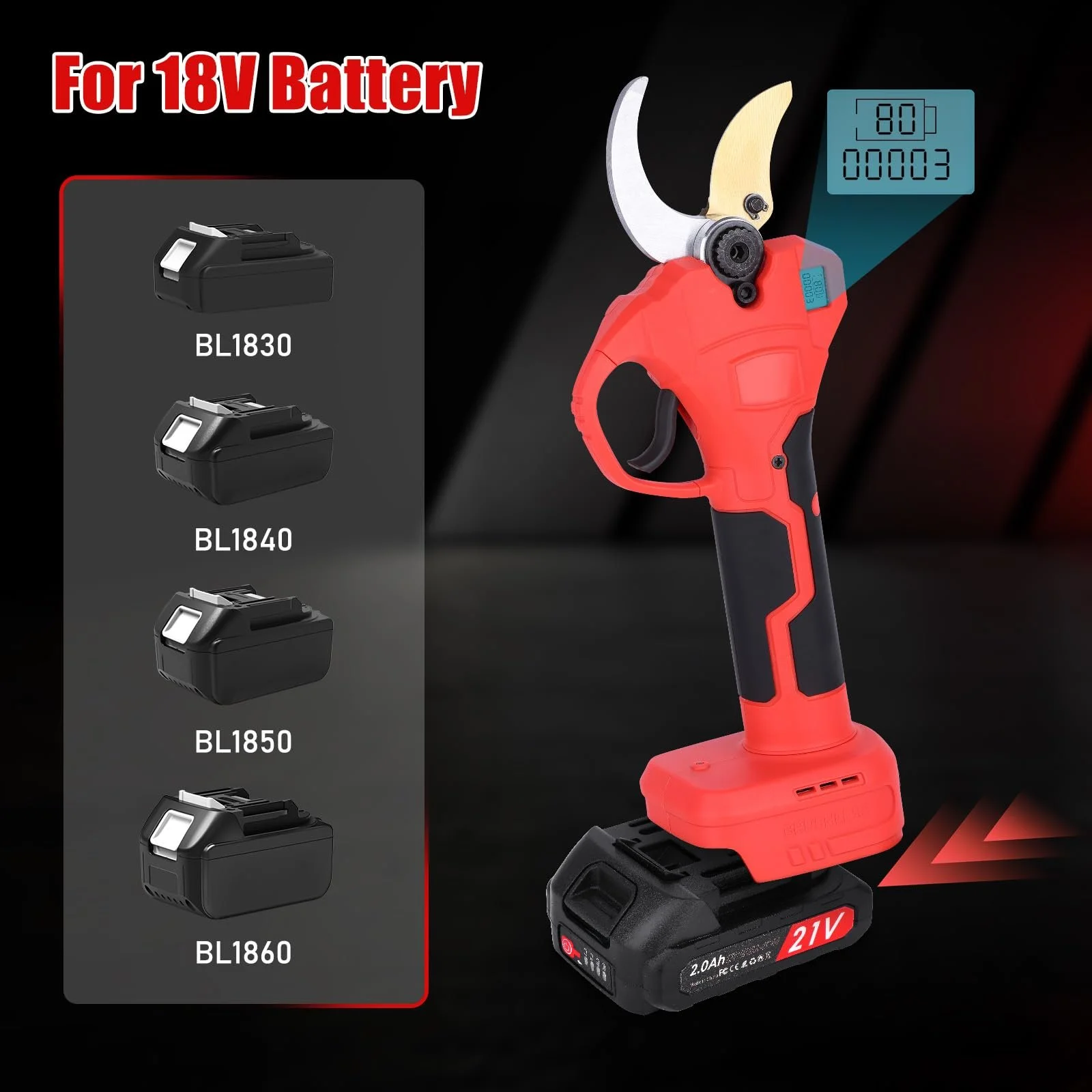 Секатор Электрический Беспроводной Садовый, фото №6