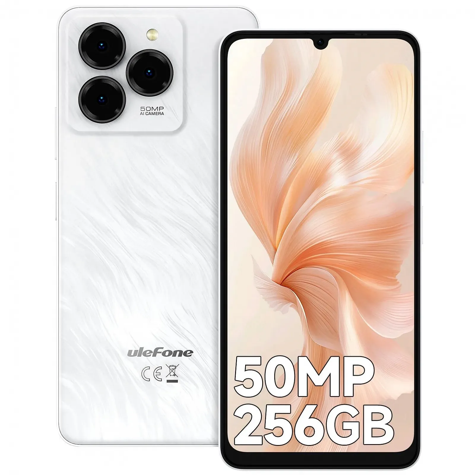Мобильный телефон Ulefone Note 20 Pro Android 14 256 ГБ + 8 ГБ / 1 ТБ SD 50 Мп + 8 Мп Камера Octa Core 6000 мАч 18 Вт 6,75 дюйма HD+ 90 Гц 4G Dual SIM Черный, фото №1