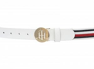 Ремінь еластичний Tommy Hilfiger TH Round W75 Білий/Corp synthetic.ua - Фото 1