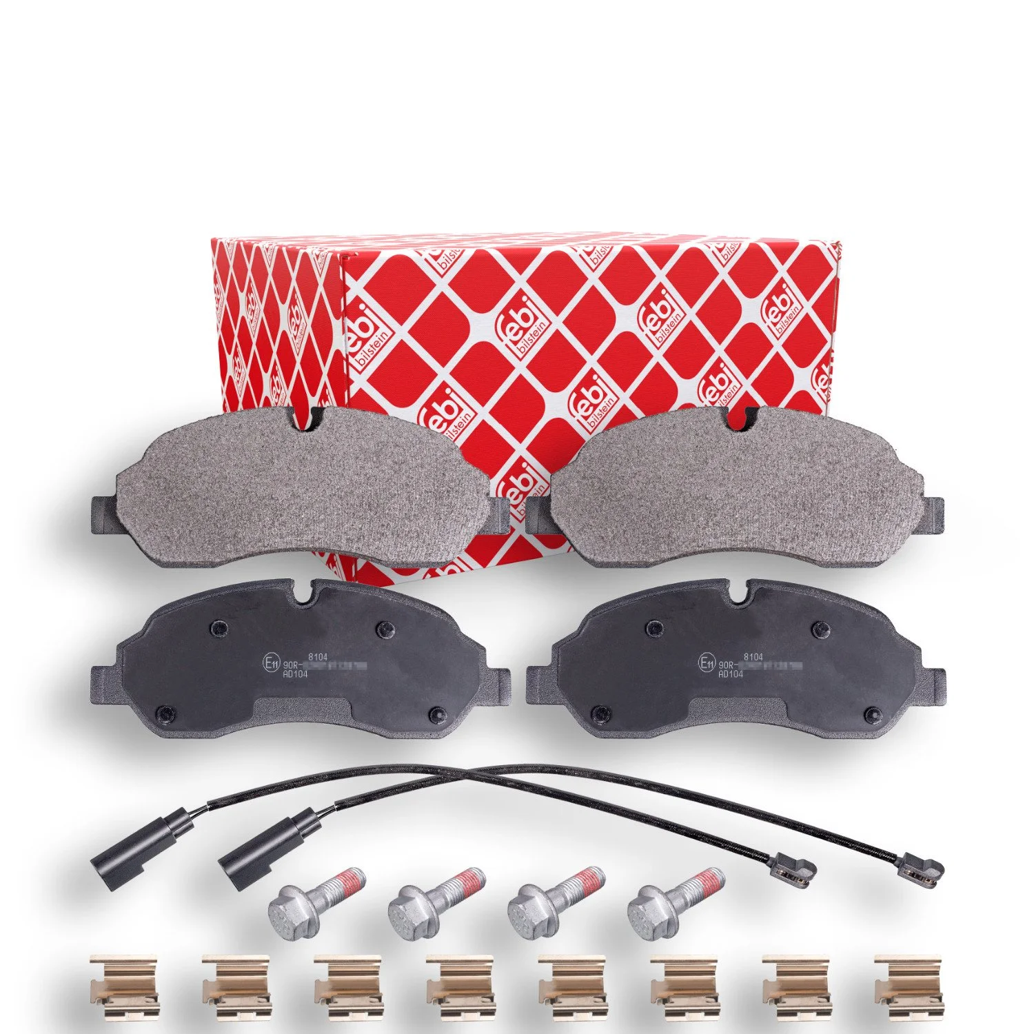 Комплект тормозных колодок, дисковый тормоз FEBI BILSTEIN 16955 для FORD, фото №1 Комплект тормозных колодок, дисковый тормоз FEBI BILSTEIN 16955 для FORD, фото №1