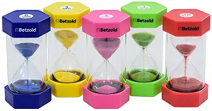 Набір пісочних годинників Betzold Short Timer (1, 2, 3.5 хв. та 30 сек.) - Фото 1