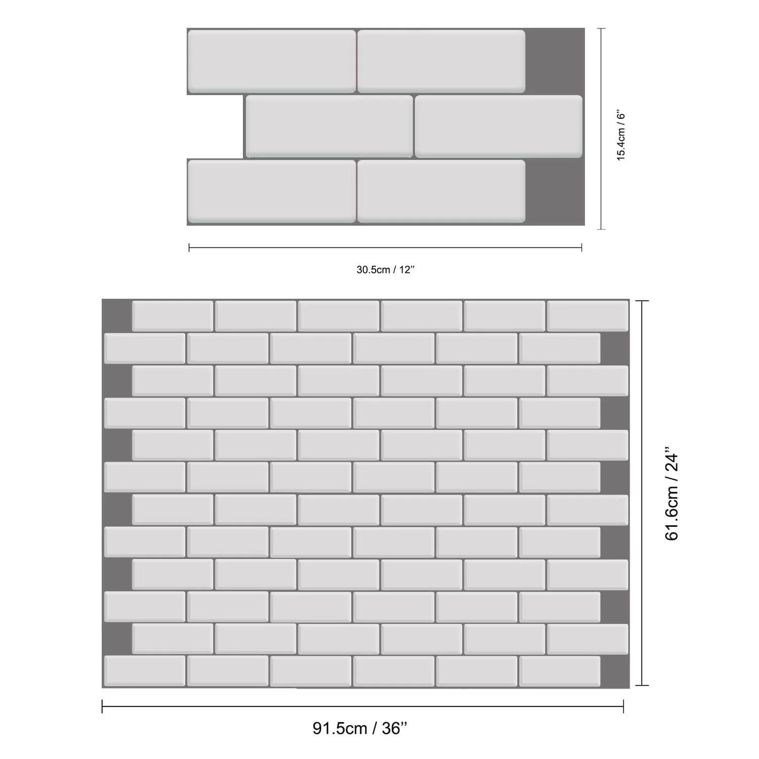 Набір наклейок на плитку Walplus 15 х 15 см Набір 24 шт. DIY, фото №5 Набір наклейок на плитку Walplus 15 х 15 см Набір 24 шт. DIY, фото №5