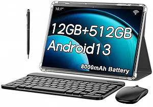 Планшет 10.1" Crelander T40 12/512Gb 4G 2-SIM 8 ядер Android 13 8000 mAh Серый - Фото 1