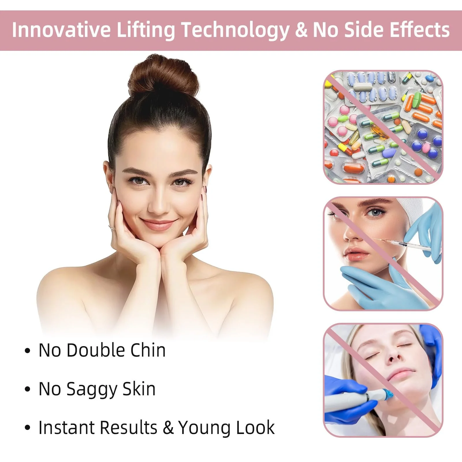 Маска для підтяжки підборіддя для сну, багаторазова маска для щелепи, дихаюча та зручна для жінок та чоловіків, фото №6