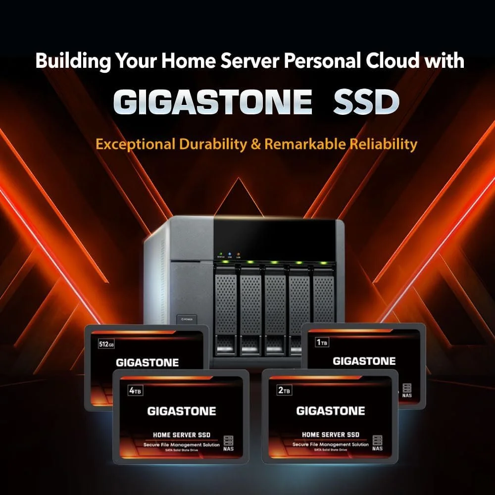 Внутрішній SSD Gigastone Home NAS 512 ГБ TLC 3D NAND 2.5" SATA III, фото №6