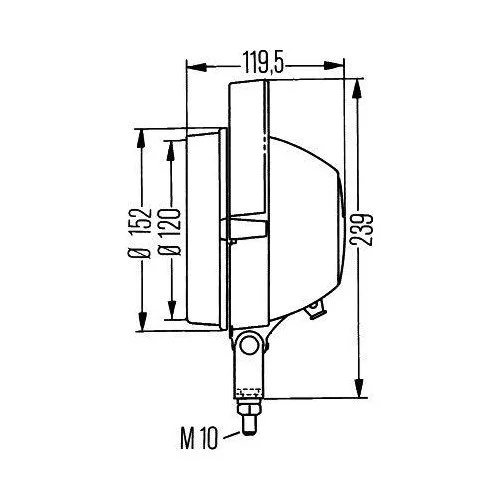 Рабочая фара HELLA 1G3 005 760-001 для AEBI IVECO FAUN CASE IH LIEBHERR, фото №4