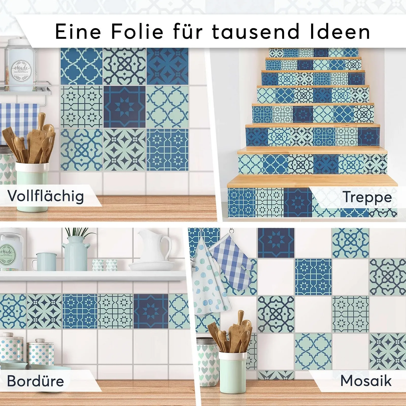 Наклейки для плитки Decorative Sticker Foil Design Ornaments Набір 9 шт. 15 x 15 см, фото №8